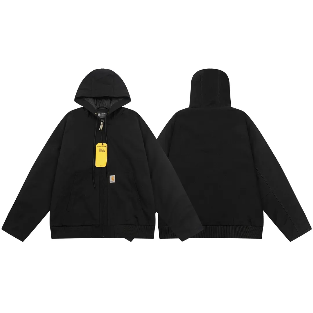 Style No. Carhartt Retro streamlined Detroit denim hooded Canvas jacket, available in four colors, sizes S to XL